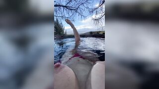 Lookingformargot Nipples Close Up In The Outdoor Pool Her POV