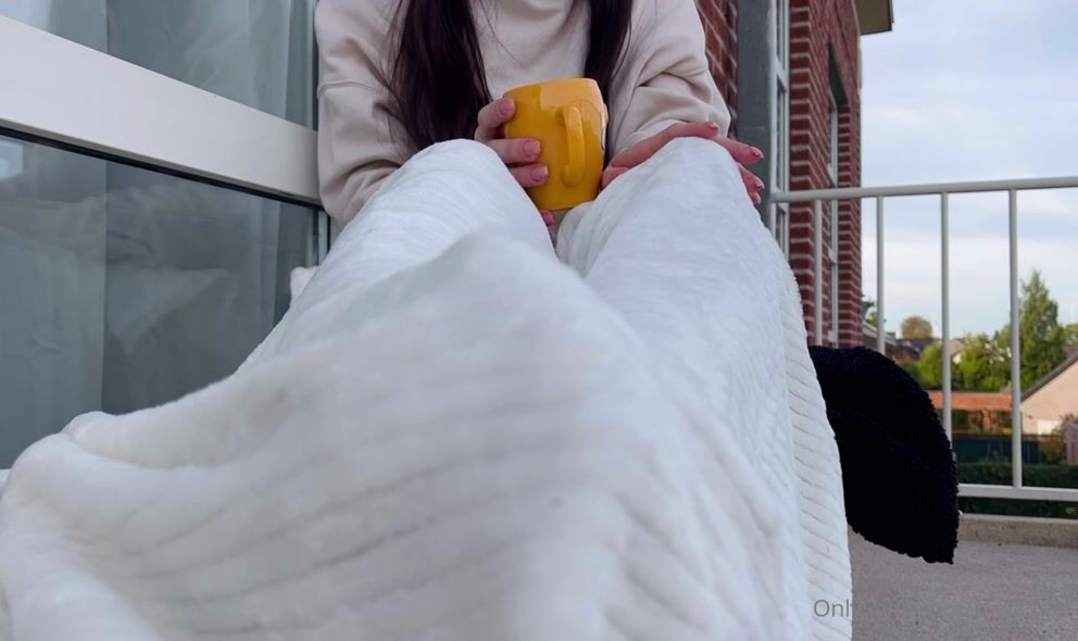 Myla Feet On The Balcony