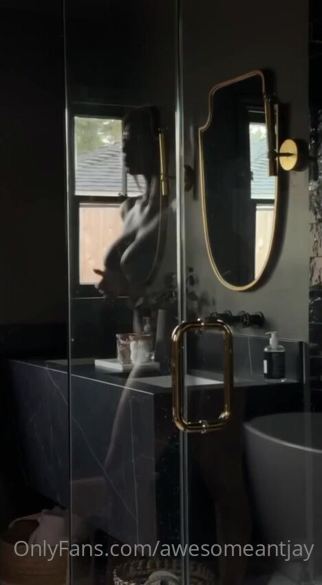 Antje Utgaard Mirror Play In The Bathroom